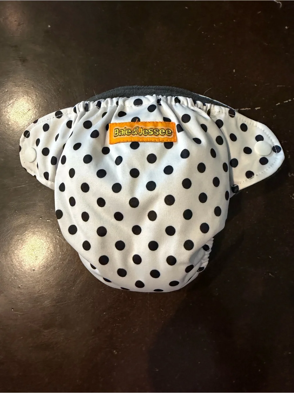 Polka Dot All-In-One Newborn Cloth Diaper